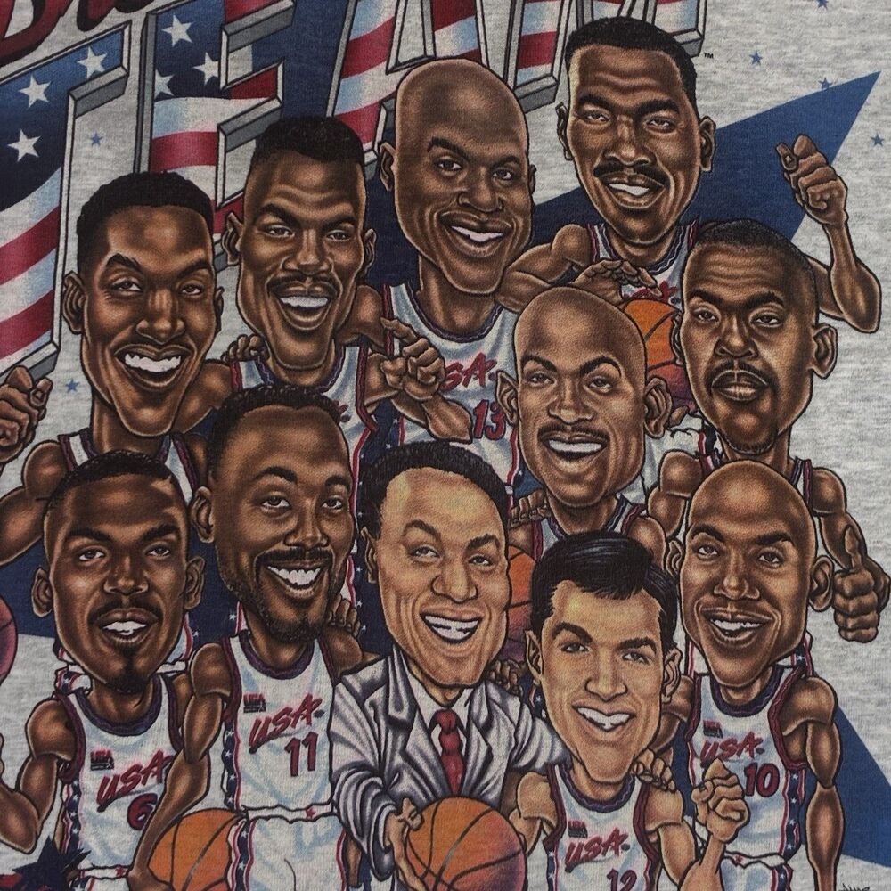 Dream Team Men’s XL Salem Tee USA Olympic Basketball Vintage Graphic 90s - Picture 4 of 7